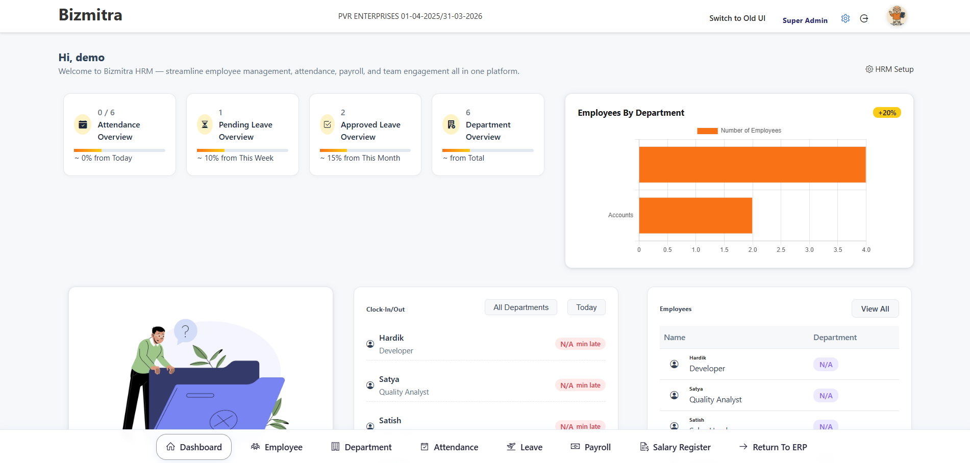 HRM Dashboard